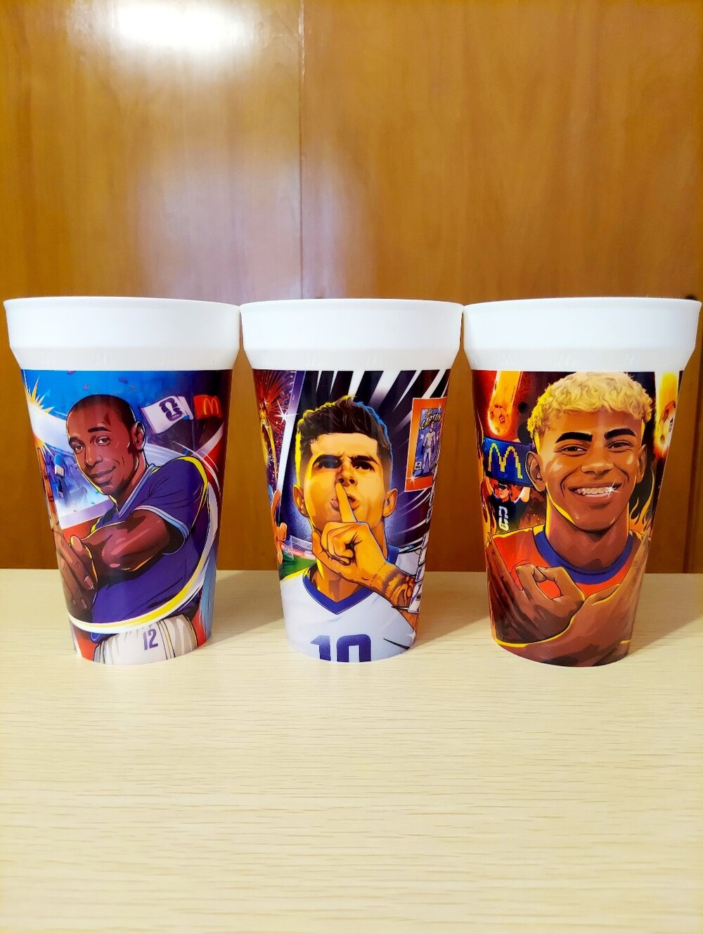 McDonald's FIFA World Cup 26 Collectors Cups (Henry, Pulisic, and Yamal)